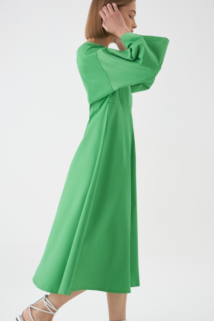 INSPIRE Платье-кимоно удлиненное (зеленый)