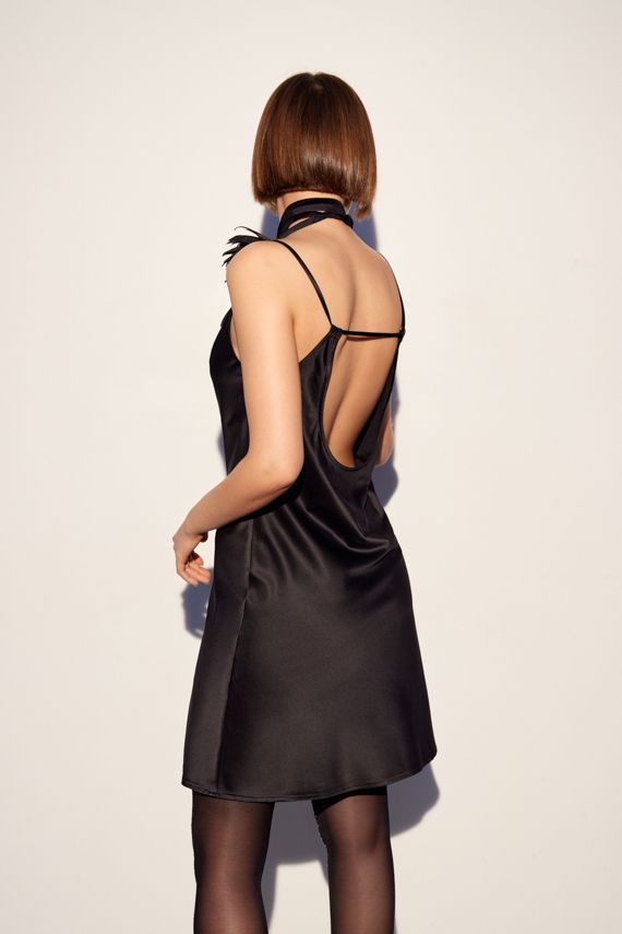 INSPIRE Платье-комбинация длины мини (черный)