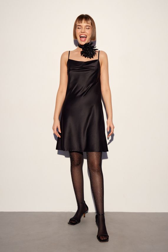 INSPIRE Платье-комбинация длины мини (черный)