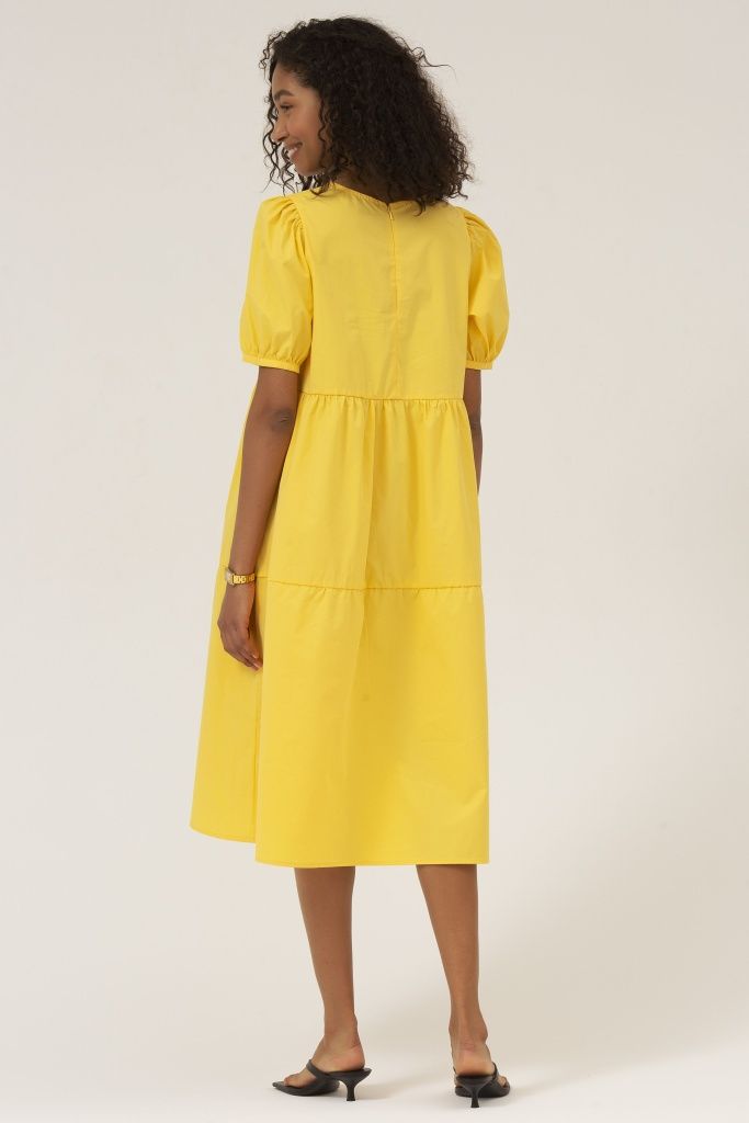 INSPIRE Платье с воланами (желтый)