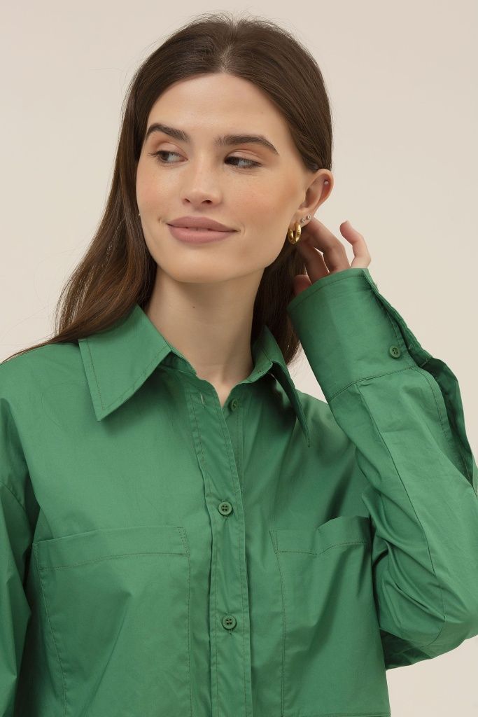 INSPIRE Рубашка удлиненная (зеленый)