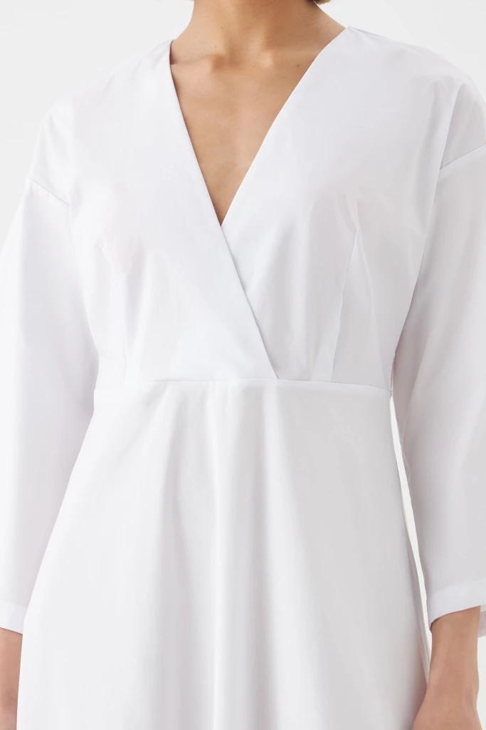 INSPIRE Платье-кимоно удлиненное (белый)