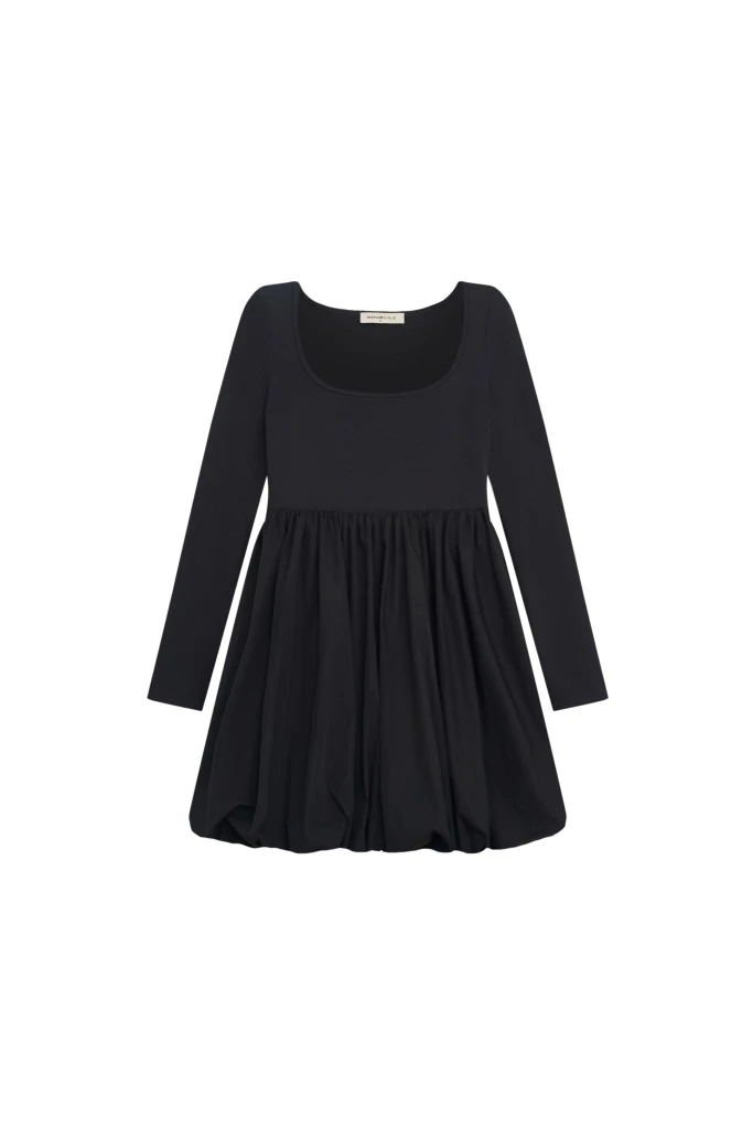 INSPIRE Платье длины мини с юбкой-баллон (черный)